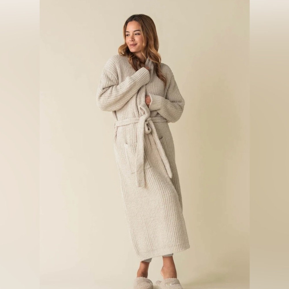 NWT Kashwere Ojai ribbed heathered chenilla classic robe